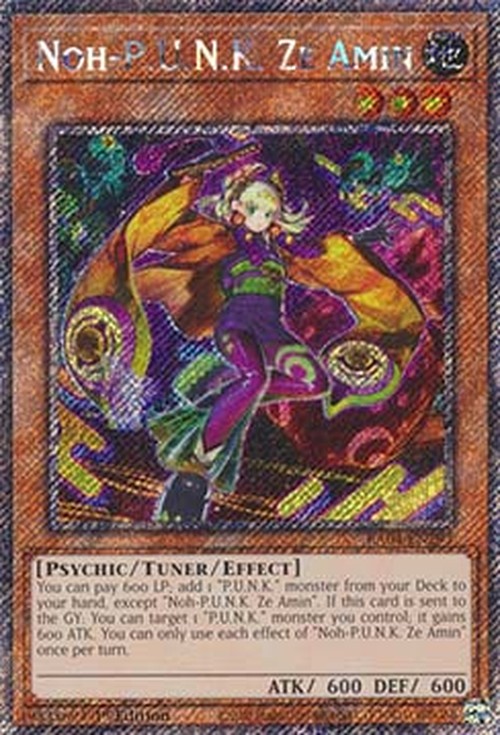 Yu-Gi-Oh! RA04 Noh-P.U.N.K. Ze Amin (V.1 - Platinum Secret Rare)