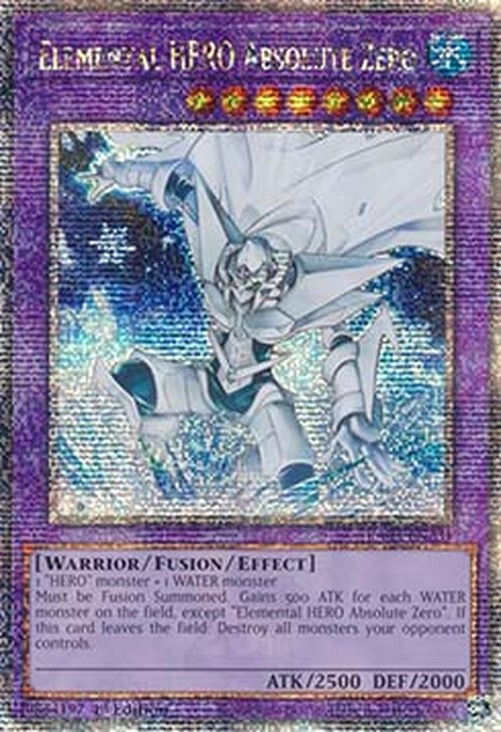 Yu-Gi-Oh! RA03 Elemental HERO Absolute Zero (V.2 - Quarter Century Secret R