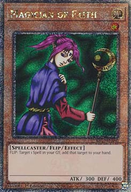 Yu-Gi-Oh! RA03 Magician of Faith (V.2 - Quarter Century Secret Rare)