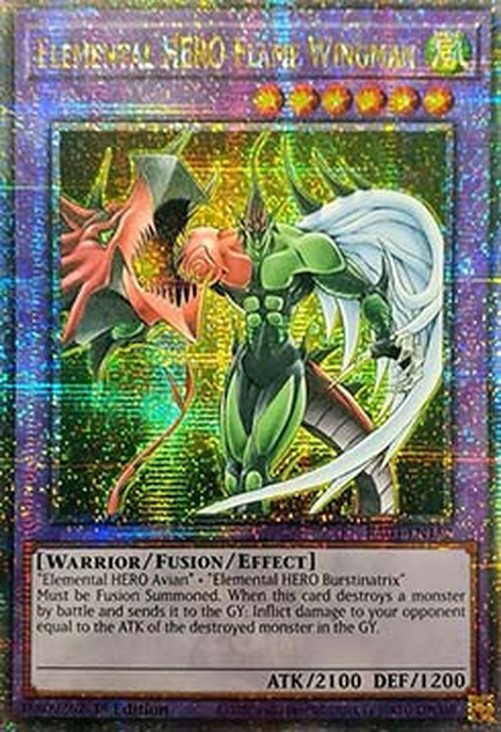 Yu-Gi-Oh! RA03 Elemental HERO Flame Wingman (V.2 - Quarter Century Secret R