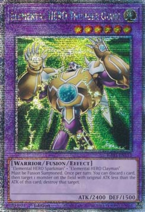 Yu-Gi-Oh! RA03 Elemental HERO Thunder Giant (V.2 - Quarter Century Secret R