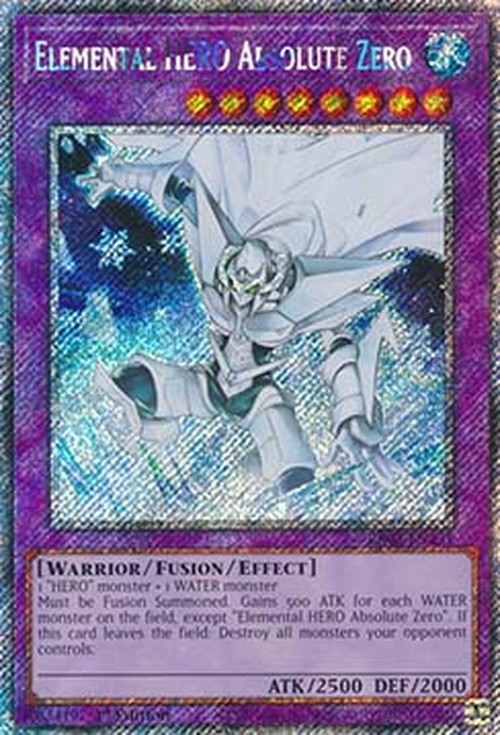 Yu-Gi-Oh! RA03 Elemental HERO Absolute Zero (V.1 - Platinum Secret Rare)