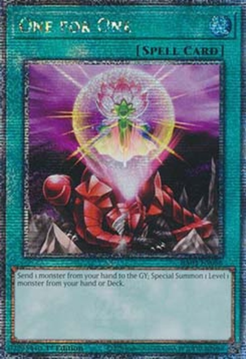 Yu-Gi-Oh! RA03 One for One (V.9 - Quarter Century Secret Rare)
