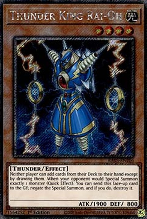 Yu-Gi-Oh! RA03 Thunder King Rai-Oh (V.1 - Platinum Secret Rare)