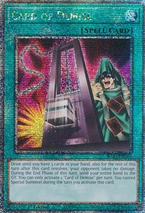 Yu-Gi-Oh! RA03 Card of Demise (V.2 - Quarter Century Secret Rare)