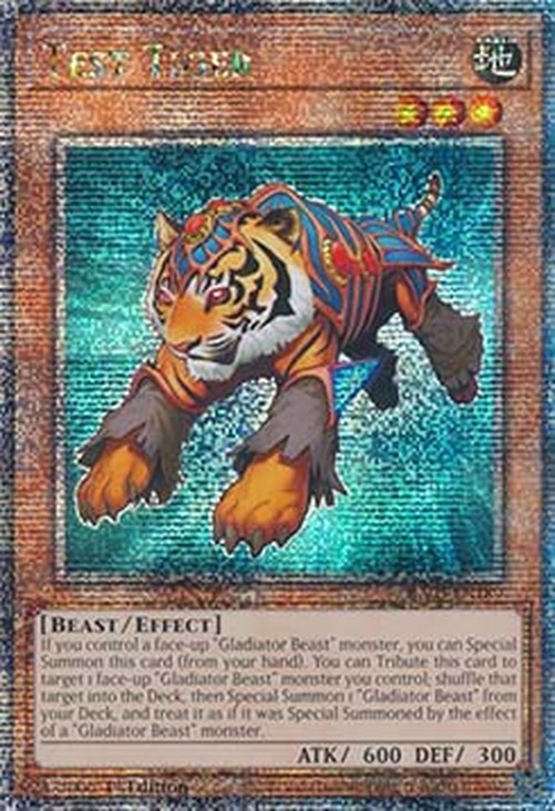Yu-Gi-Oh! RA03 Test Tiger (V.2 - Quarter Century Secret Rare)