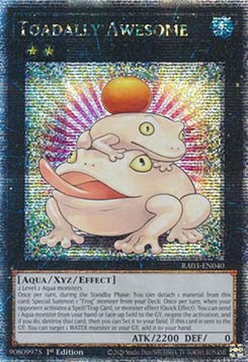 Yu-Gi-Oh! RA03 Toadally Awesome (V.5 - Quarter Century Secret Rare)