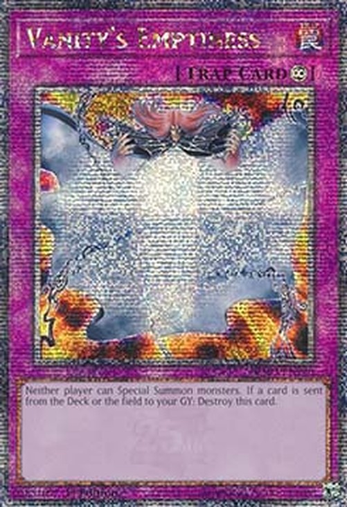 Yu-Gi-Oh! RA03 Vanity's Emptiness (V.2 - Quarter Century Secret Rare)