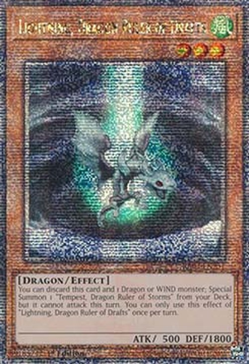 Yu-Gi-Oh! RA03 Lightning, Dragon Ruler of Drafts (V.2 - Quarter Century Sec