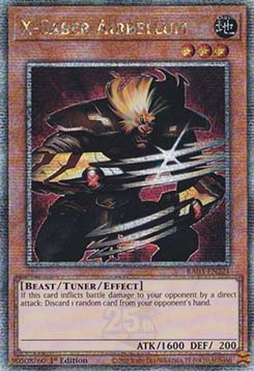 Yu-Gi-Oh! RA03 X-Saber Airbellum (V.2 - Quarter Century Secret Rare)