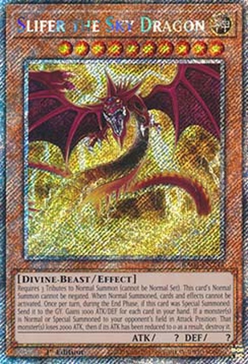 Yu-Gi-Oh! RA03 Slifer the Sky Dragon (V.1 - Platinum Secret Rare)