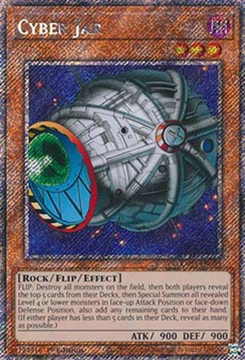 Yu-Gi-Oh! RA03 Cyber Jar (V.1 - Platinum Secret Rare)