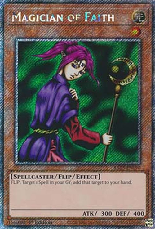 Yu-Gi-Oh! RA03 Magician of Faith (V.1 - Platinum Secret Rare)