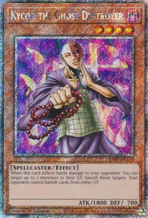 Yu-Gi-Oh! RA03 Kycoo the Ghost Destroyer (V.1 - Platinum Secret Rare)