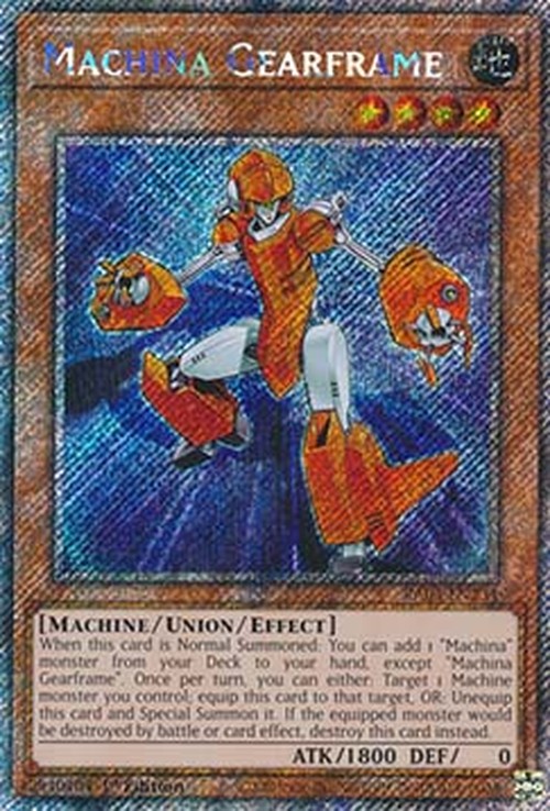 Yu-Gi-Oh! RA03 Machina Gearframe (V.1 - Platinum Secret Rare)