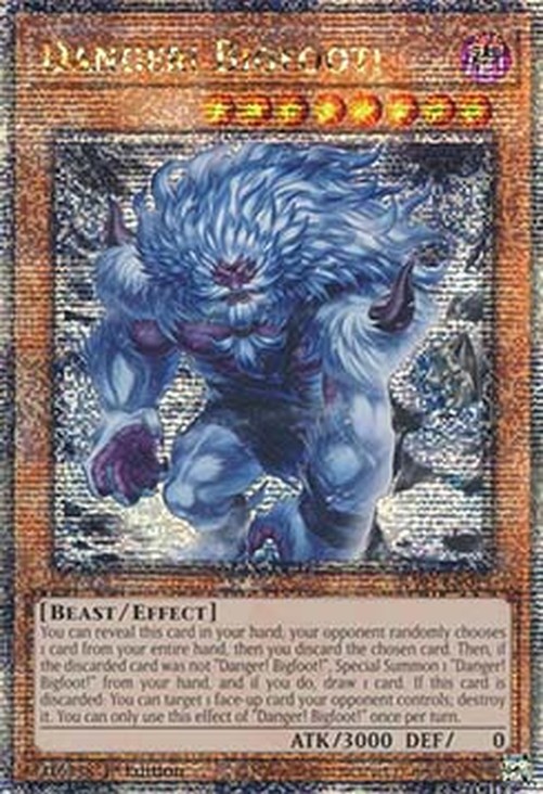 Yu-Gi-Oh! RA03 Danger! Bigfoot! (V.10 - Quarter Century Secret Rare)
