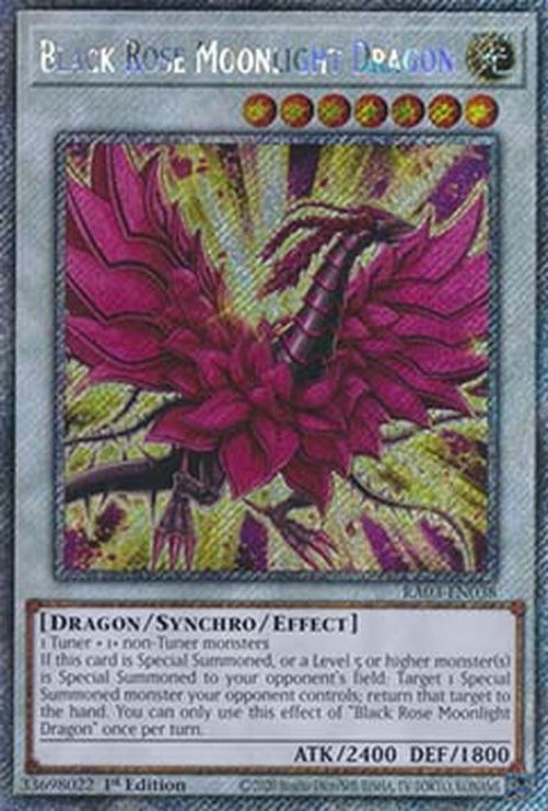 Yu-Gi-Oh! RA03 Black Rose Moonlight Dragon (V.4 - Platinum Secret Rare)