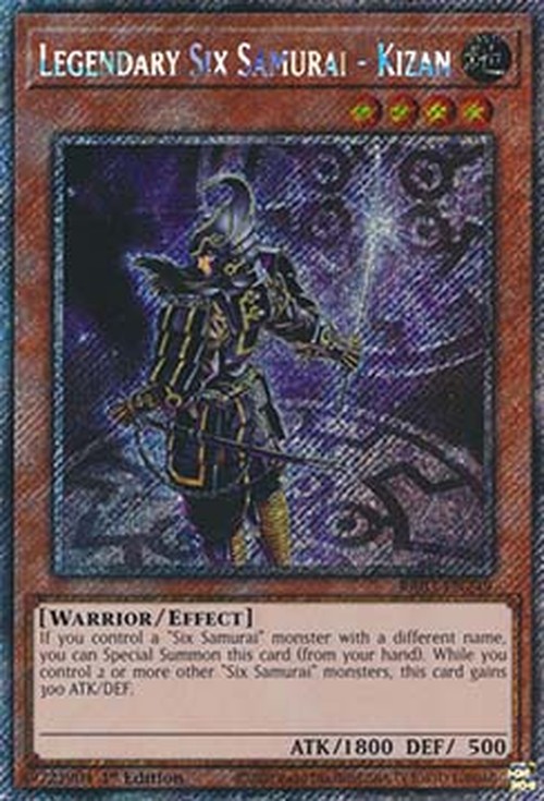 Yu-Gi-Oh! RA03 Legendary Six Samurai - Kizan (V.1 - Platinum Secret Rare)