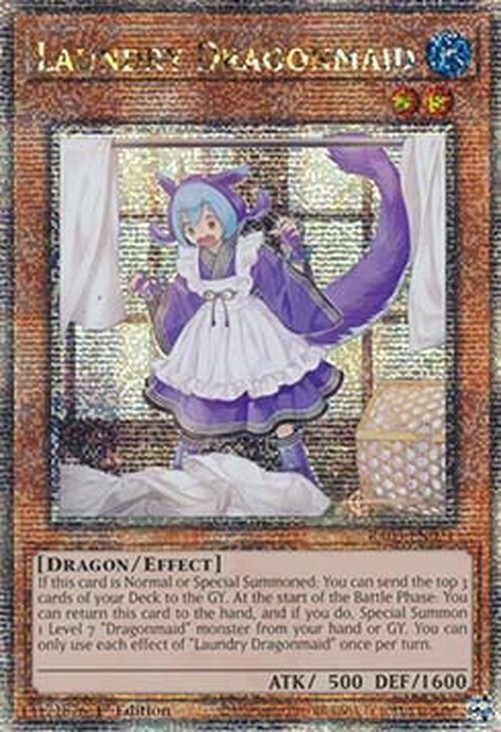 Yu-Gi-Oh! RA03 Laundry Dragonmaid (V.5 - Quarter Century Secret Rare)