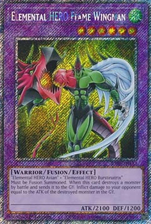 Yu-Gi-Oh! RA03 Elemental HERO Flame Wingman (V.1 - Platinum Secret Rare)