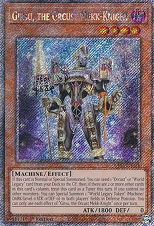 Yu-Gi-Oh! RA03 Girsu, the Orcust Mekk-Knight (V.4 - Platinum Secret Rare)