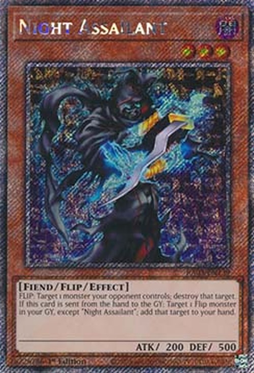 Yu-Gi-Oh! RA03 Night Assailant (V.1 - Platinum Secret Rare)