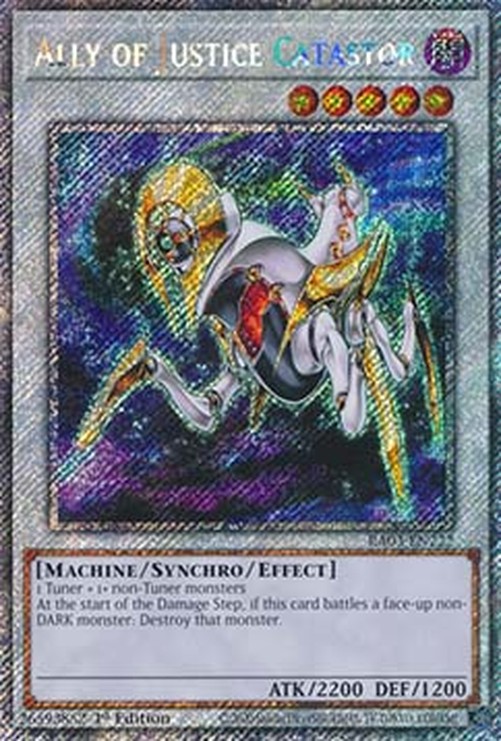 Yu-Gi-Oh! RA03 Ally of Justice Catastor (V.1 - Platinum Secret Rare)