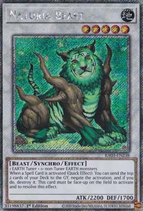 Yu-Gi-Oh! RA03 Naturia Beast (V.1 - Platinum Secret Rare)