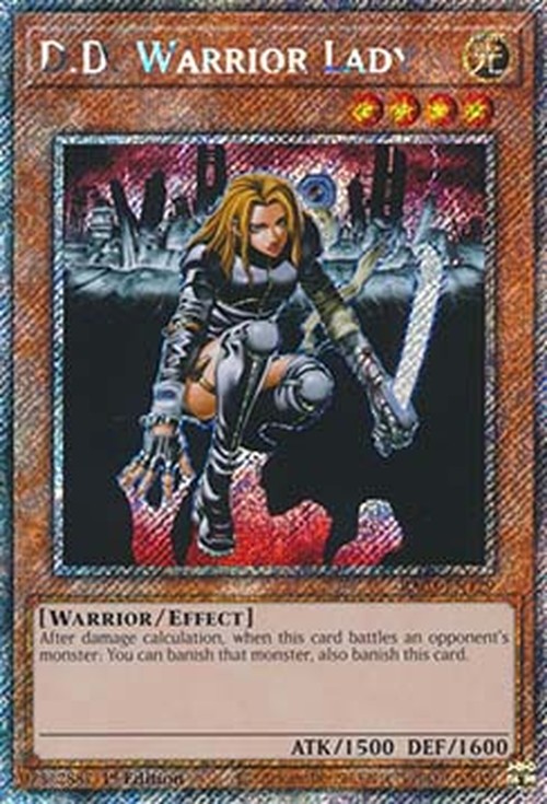 Yu-Gi-Oh! RA03 D.D. Warrior Lady (V.1 - Platinum Secret Rare)