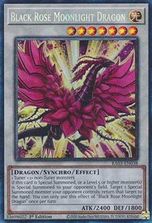 Yu-Gi-Oh! RA03 Black Rose Moonlight Dragon (V.6 - Collectors Rare)