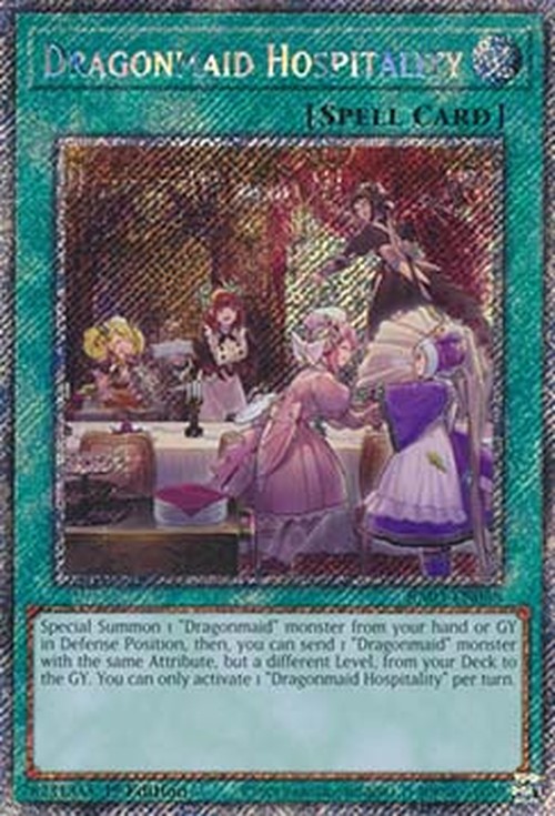Yu-Gi-Oh! RA03 Dragonmaid Hospitality (V.4 - Platinum Secret Rare)