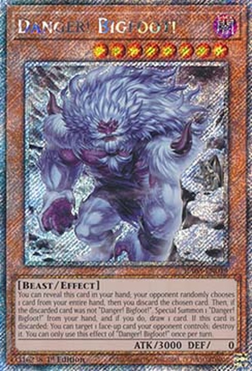 Yu-Gi-Oh! RA03 Danger! Bigfoot! (V.8 - Platinum Secret Rare)