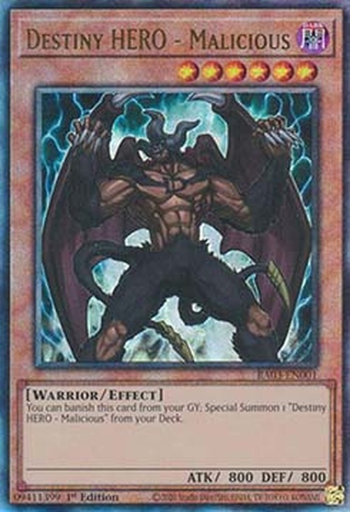 Yu-Gi-Oh! RA03 Destiny HERO - Malicious (V.7 - Ultimate Rare)