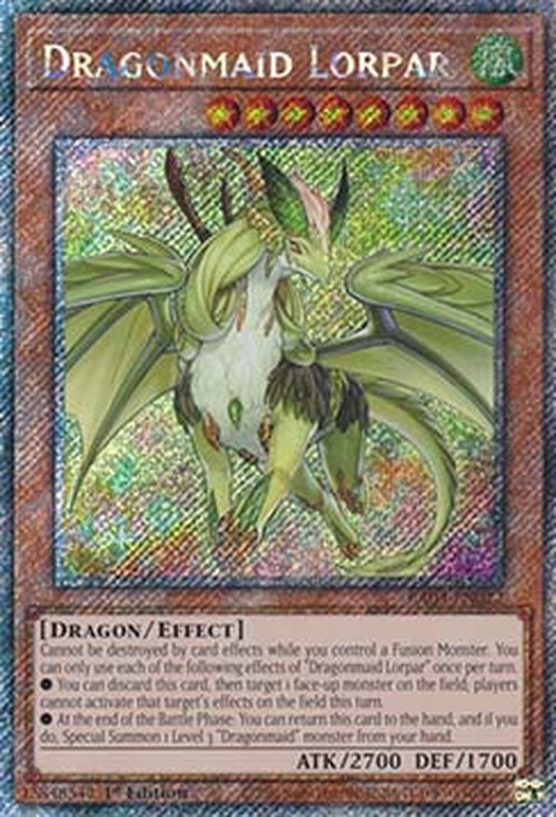 Yu-Gi-Oh! RA03 Dragonmaid Lorpar (V.4 - Platinum Secret Rare)