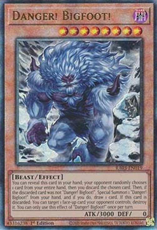 Yu-Gi-Oh! RA03 Danger! Bigfoot! (V.14 - Ultimate Rare)