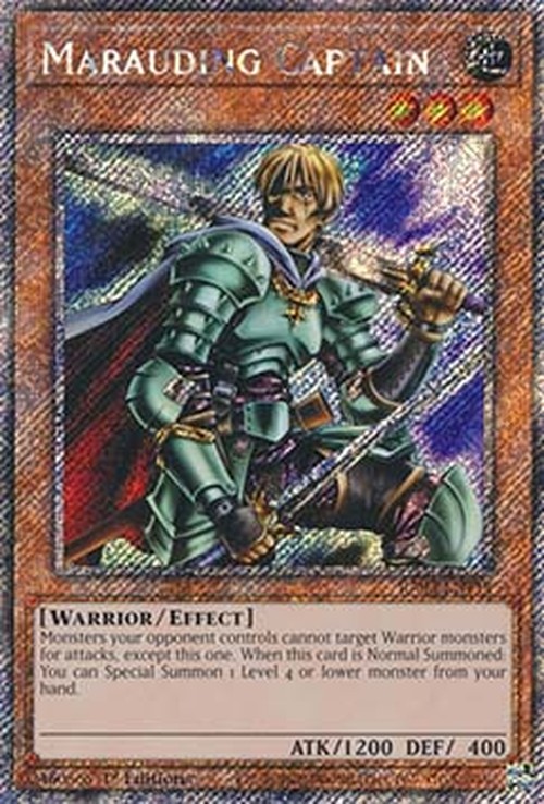 Yu-Gi-Oh! RA03 Marauding Captain (V.1 - Platinum Secret Rare)