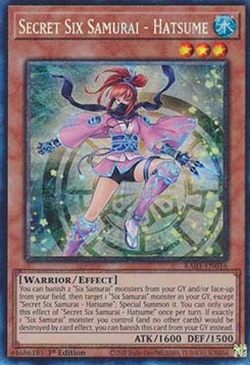 Yu-Gi-Oh! RA03 Secret Six Samurai - Hatsume (V.6 - Collectors Rare)