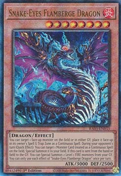 Yu-Gi-Oh! RA03 Snake-Eyes Flamberge Dragon (V.6 - Ultimate Rare)