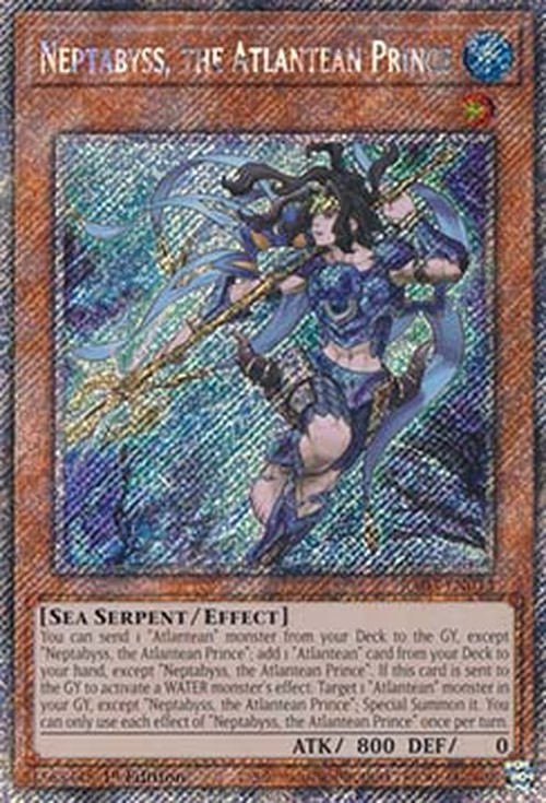 Yu-Gi-Oh! RA03 Neptabyss, the Atlantean Prince (V.4 - Platinum Secret Rare)