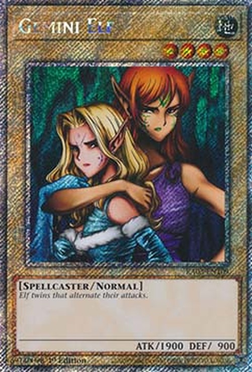 Yu-Gi-Oh! RA03 Gemini Elf (V.1 - Platinum Secret Rare)