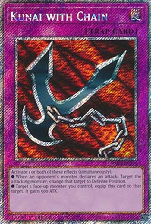 Yu-Gi-Oh! RA03 Kunai with Chain (V.1 - Platinum Secret Rare)
