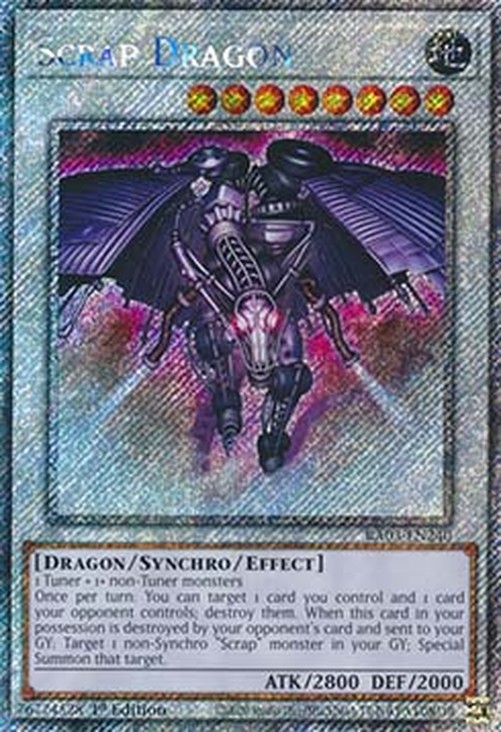 Yu-Gi-Oh! RA03 Scrap Dragon (V.1 - Platinum Secret Rare)