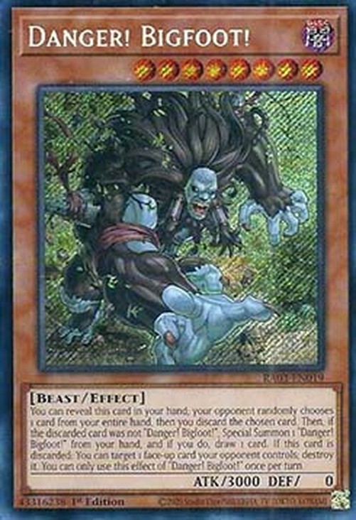 Yu-Gi-Oh! RA03 Danger! Bigfoot! (V.5 - Secret Rare)