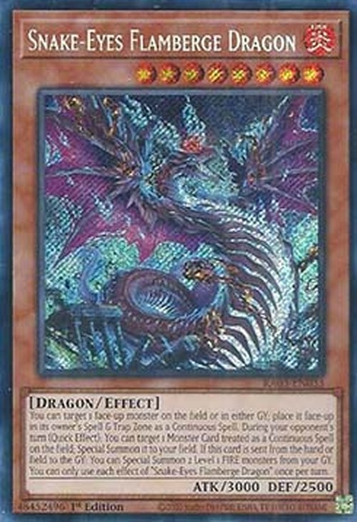 Yu-Gi-Oh! RA03 Snake-Eyes Flamberge Dragon (V.3 - Secret Rare)