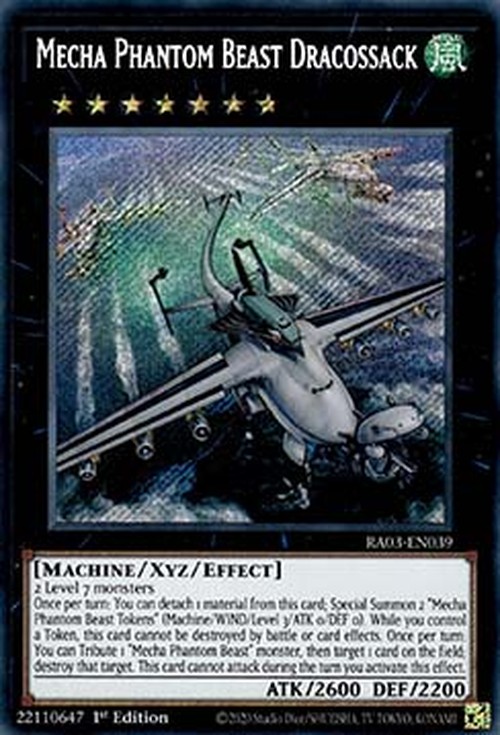 Yu-Gi-Oh! RA03 Mecha Phantom Beast Dracossack (V.3 - Secret Rare)