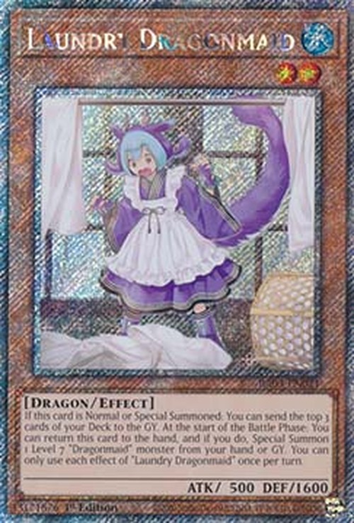 Yu-Gi-Oh! RA03 Laundry Dragonmaid (V.4 - Platinum Secret Rare)