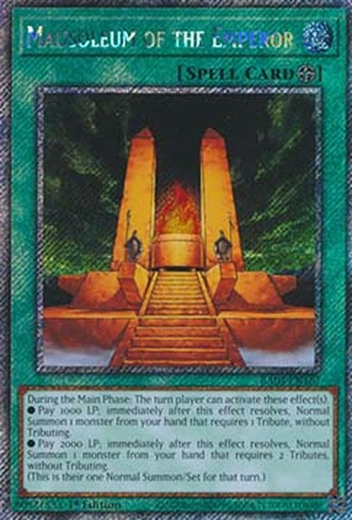 Yu-Gi-Oh! RA03 Mausoleum of the Emperor (V.1 - Platinum Secret Rare)
