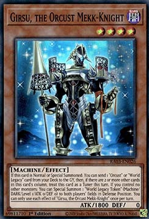 Yu-Gi-Oh! RA03 Girsu, the Orcust Mekk-Knight (V.1 - Super Rare)