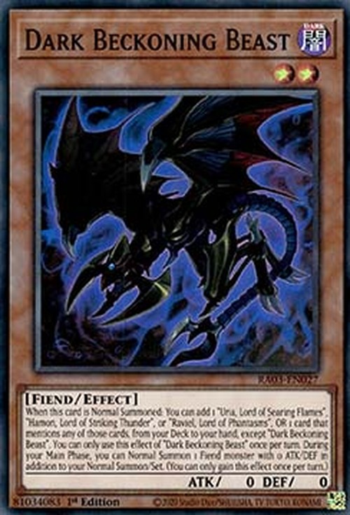 Yu-Gi-Oh! RA03 Dark Beckoning Beast (V.1 - Super Rare)