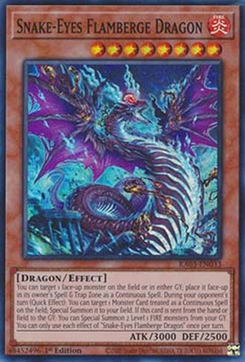 Yu-Gi-Oh! RA03 Snake-Eyes Flamberge Dragon (V.1 - Super Rare)